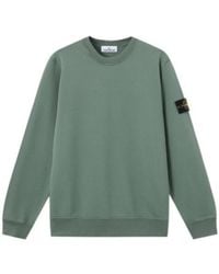 Stone Island - Regular-Fit Crewneck Sweatshirt With Raglan Sleeves - Lyst