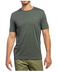 BOSS - T-Shirt With Round Neck And Short Sleeves - Lyst