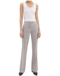 Theory - Demitria Wool Low-Rise Pants - Lyst
