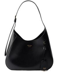 Prada - Boogie Medium Leather Bag - Lyst