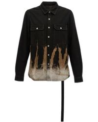 Rick Owens - Tie-Dyed Denim Jacket - Lyst