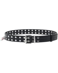Ganni - Double-Eyelet Belt - Lyst