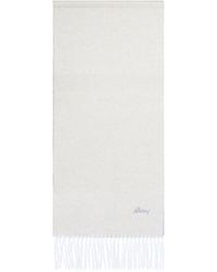 Brioni - Reversible Fringed Scarf - Lyst