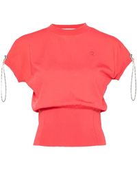 Coperni - Logo-Embroidered Drawstring T-Shirt - Lyst