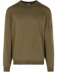 C.P. Company - Lens Detailed Crewneck Sweatshirt - Lyst