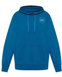 Canada Goose - Huron Embroidered-Logo Hoodie - Lyst
