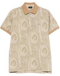 Etro - Paisley Printed Short-Sleeved Polo Shirt - Lyst