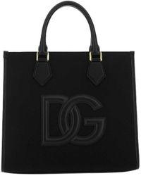 Dolce & Gabbana - Logo-Patch Strapped Tote Bag - Lyst