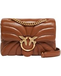 Pinko - Love Puff Chain Linked Mini Crossbody Bag - Lyst