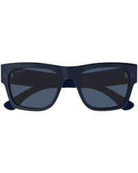 Gucci - Eyewear Rectangular Logo Sunglasses - Lyst