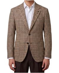 Lardini - Feeling Checked Single-Breasted Blazer - Lyst