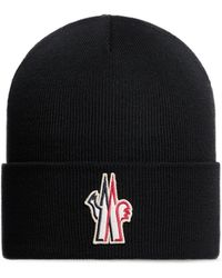 Moncler - Logo Wool Beanie - Lyst