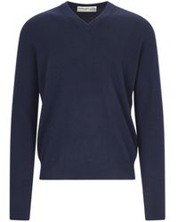 Ballantyne - V-Neck Knitted Pullover - Lyst
