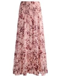 Alice + Olivia - Alice Olivia Stevie Floral Printed Ruffled Maxi Skirt - Lyst