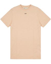 Off-White c/o Virgil Abloh - Logo Crewneck T-Shirt - Lyst