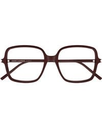 Saint Laurent - Square-Frame Glasses - Lyst