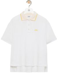 Loewe - Contrast Trim Polo Shirt - Lyst