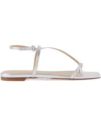 Aeyde - Square Toe Flat Sandals - Lyst