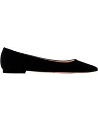 Gianvito Rossi - Velvet Ballet Flats - Lyst