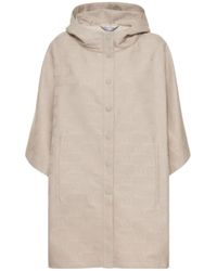 Max Mara - Monogram Jacquard Satin Coat - Lyst