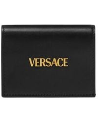 Versace - Logo-Lettering Wallet - Lyst