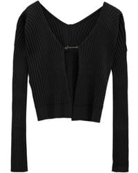 Jacquemus - Logo Plaque Long-Sleeved Cardigan - Lyst