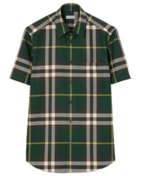 Burberry - Regular Fit Check Cotton Twill Shirt - Lyst