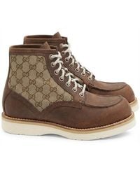 Gucci - Lace-Up Ankle Boots - Lyst