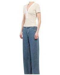 Veronica Beard - V-Neck Short-Sleeved Top - Lyst