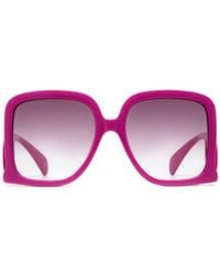 Gucci - Eyewear Rectangle Frame Sunglasses - Lyst