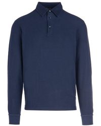Loro Piana - Long-Sleeved Polo Shirt - Lyst