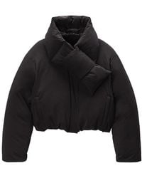Alexander Wang - Zip-Up Puffer Cropped Jacket - Lyst