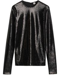 TOTEME - Sequin Crew-Neck Top - Lyst