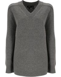 Theory - Karenia Neue V-Neck Jumper - Lyst