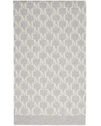 Max Mara - Orli Monogram Knit Scarf - Lyst