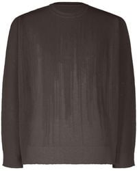 Homme Plissé Issey Miyake - Brush Close-Up Crew-Neck Sweater - Lyst