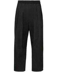Maison Margiela - Pleated Loose-Fit Cropped Pants - Lyst