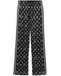 CASABLANCA - Monogram Pyjama Silk Satin Trousers - Lyst