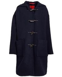 MAX&Co. - Wool Long Hooded Coat - Lyst
