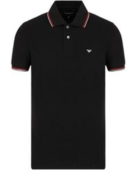 Emporio Armani - Logo Detailed Short-Sleeved Polo Shirt - Lyst