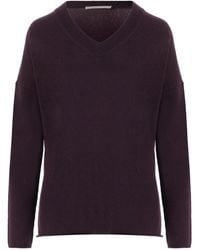 Allude - Cashmere V-Neck Knitted Sweater - Lyst