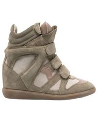 Isabel Marant - Bekett Leather Wedge Sneakers - Lyst