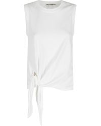 JW Anderson - Jw Anderson Hem Knot Tank Top - Lyst