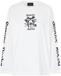 Simone Rocha - Logo-Printed Cotton-Jersey T-Shirt - Lyst