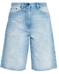 Dries Van Noten - Belt-Loop Denim Shorts - Lyst