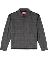 DIESEL - J-Ting Checked Zip-Up Shirt Jacket - Lyst