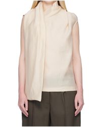 TOTEME - Attached-Scarf Blouse - Lyst
