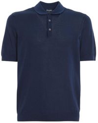 Drumohr - Short Sleeve Polo Shirt - Lyst