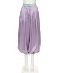 Valentino - Satin Tapered Trousers - Lyst