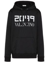 Valentino - 2099 Logo Printed Hoodie - Lyst